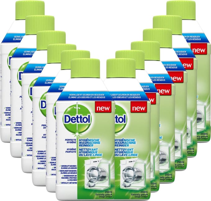 Dettol Machinereiniger 250ML - 12 Stuks - Voordeelverpakking