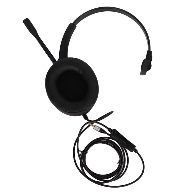 3,5 mm Zakelijke Headset ENC Ruisonderdrukking Volumeaanpassing Mono Telefoonheadset met Microfoon