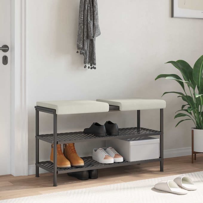vidaXL - Bankkussen - 2 - st - fluweel - Crèmekleurig - Diepte - 35 - cm