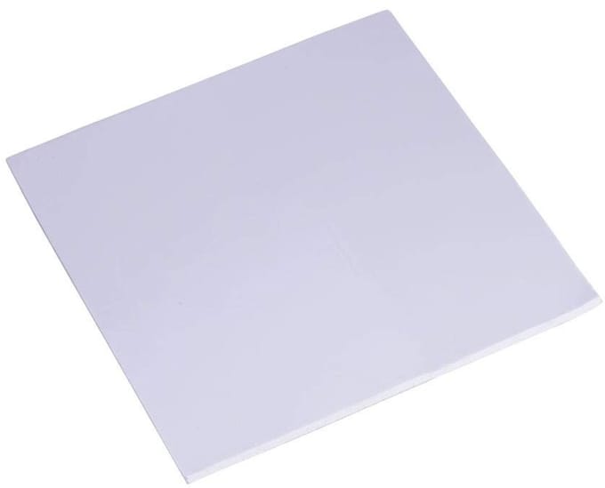 Allecto - CPU Thermal Pad - Koeloplossing - 100x100x2mm - Thermisch geleidende silicone pad - Geschikt voor koeling - Grijs