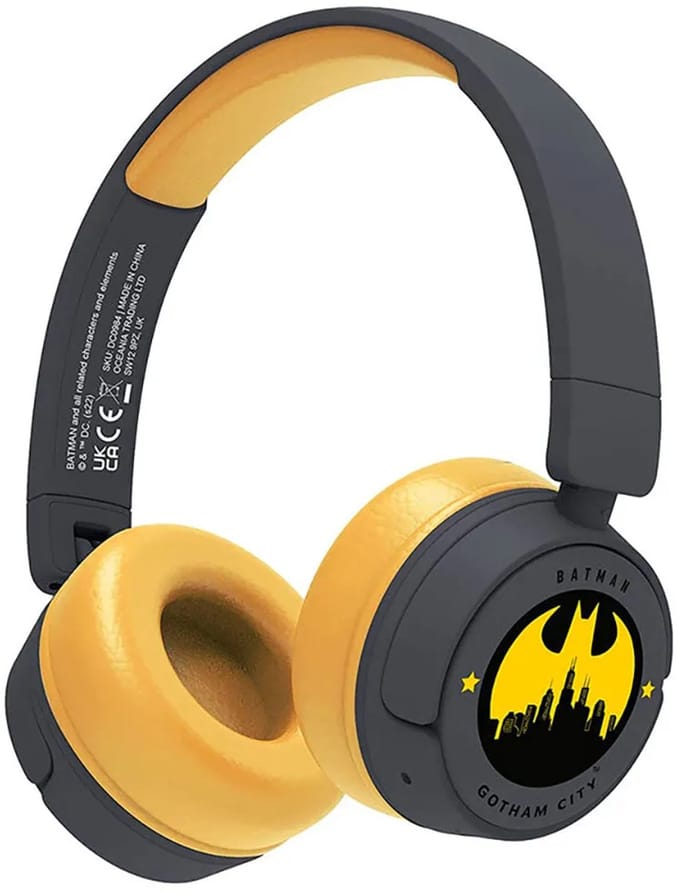 Batman - draadloze junior koptelefoon - met volumebegrenzing - microfoon - lange batterijduur