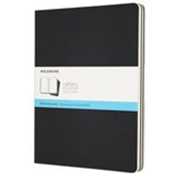 Moleskine Cahier Journals - Extra Large - Gestippeld - Zwart - set van 3
