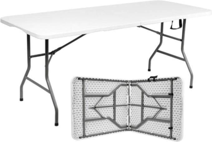 Livista® Klaptafel - Inklapbare Tafel - 180 x 70 cm - Vouwtafel - Antislip en Weerbestendig - Wit