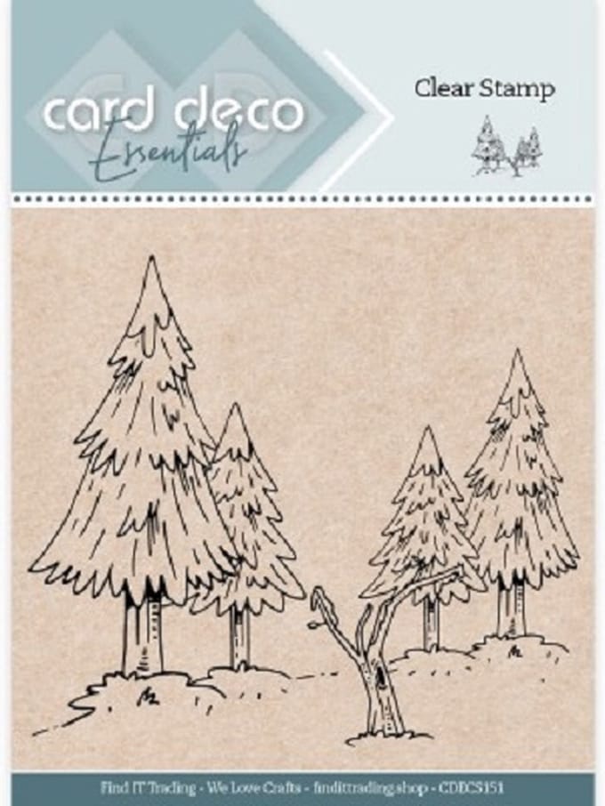 Card Deco Essentials - Clear Stamp - Winter Forest