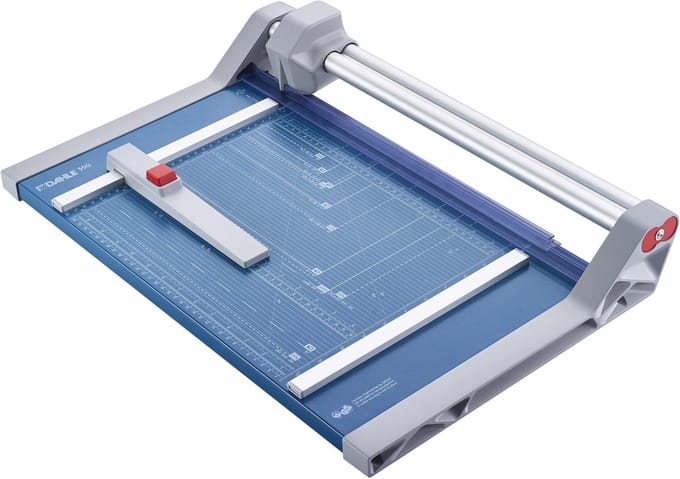 Dahle® 550 Rolsnijmachine A4 | Max.: 20 vel | 360 mm snijlengte | Geslepen rond snijmes