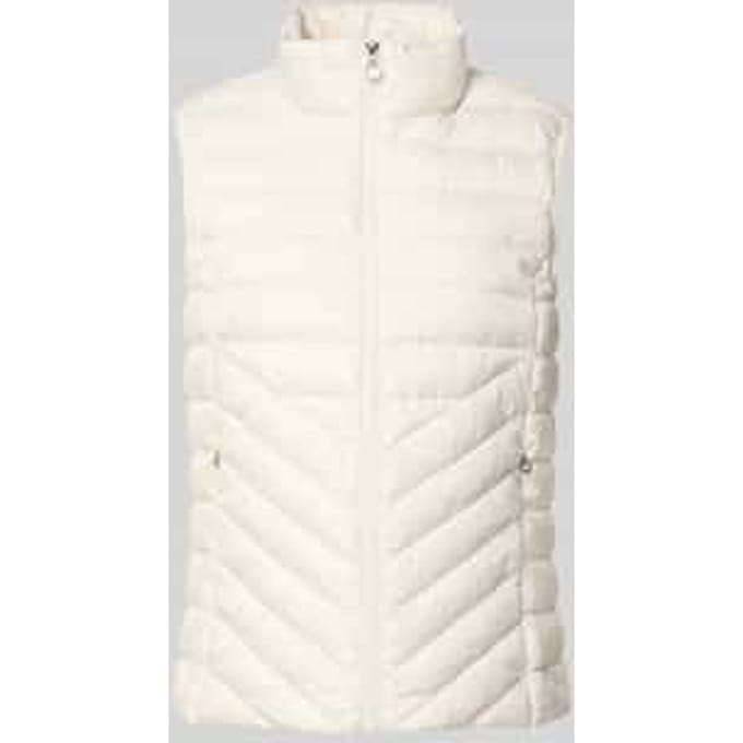 Slim fit bodywarmer met opstaande kraag