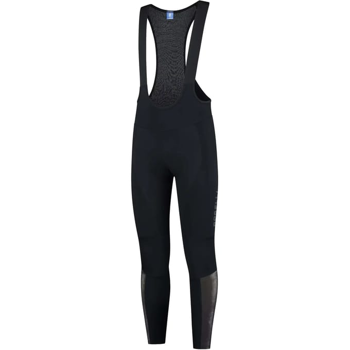 Rogelli Essential HI VIS Heren Lange Fietsbroek - Bretels - Zeem - Zwart