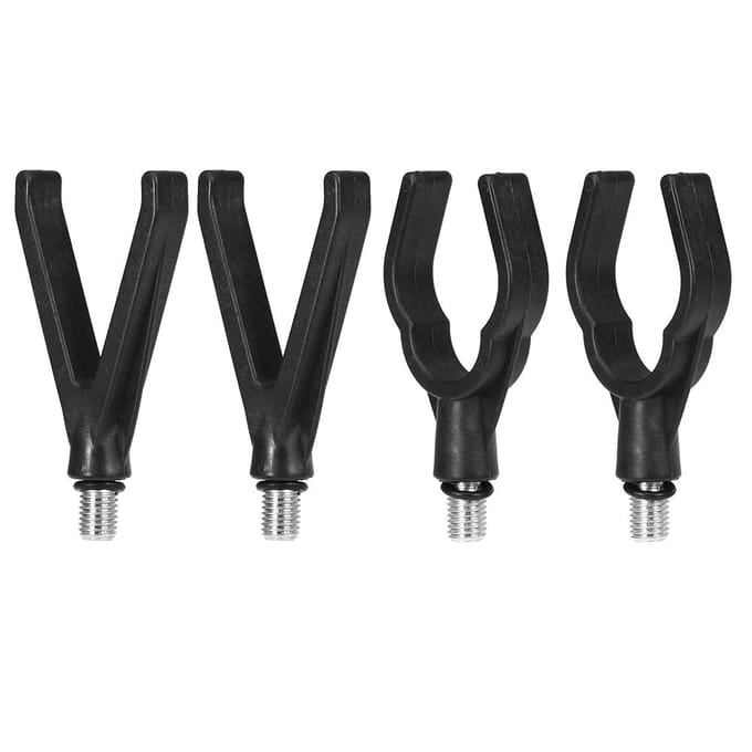 Repose-canne à pêche, 9 pièces, support pour mât de pêche, ensemble de barres d'alarme de morsure avec sac de rangement Set 1 black