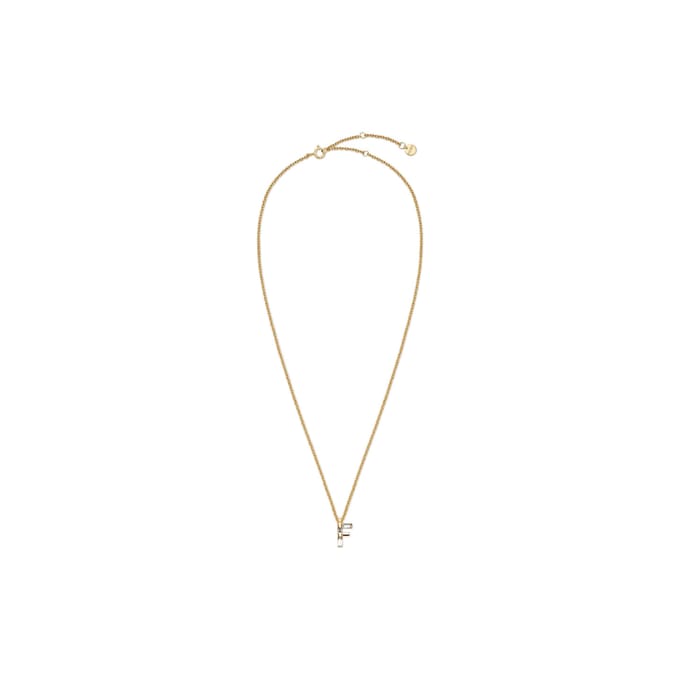 Fendi First Logo Hanger Ketting Dames ketting Goud 8AH718ALI3F089U Box,F,Gold white