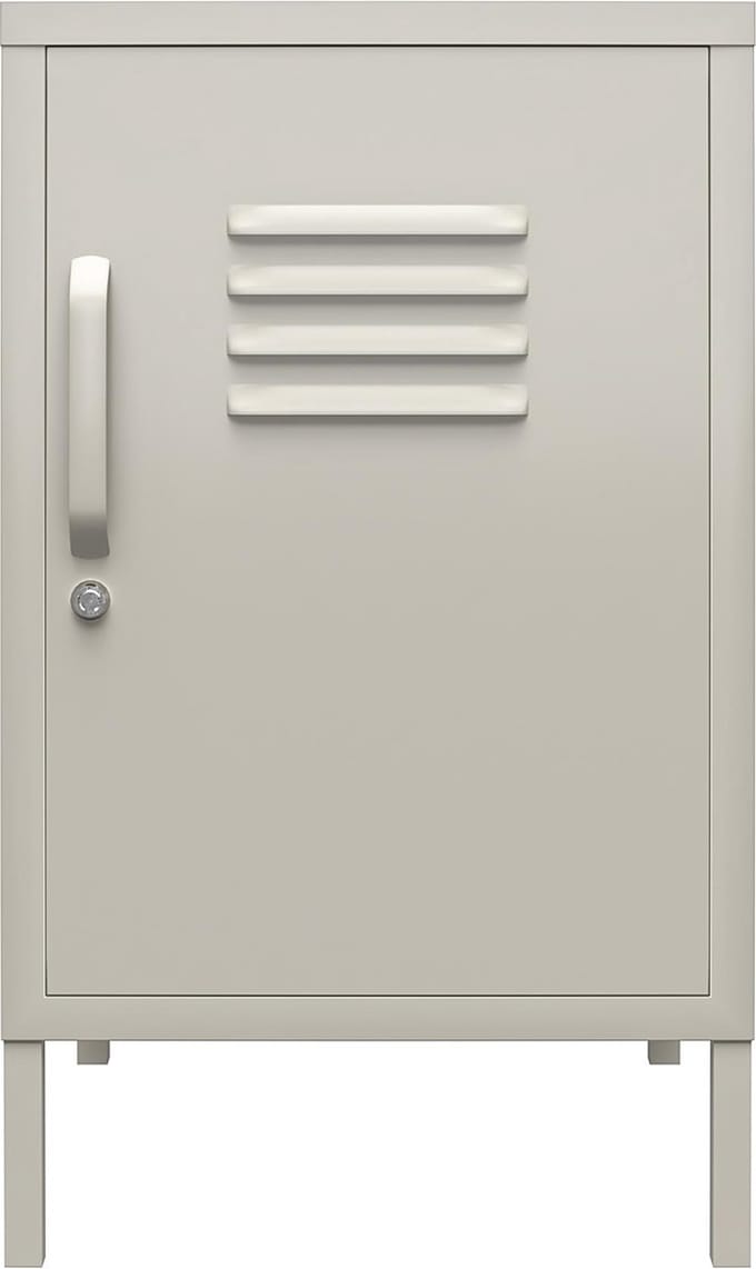 Bradford-Accenttafel - 1-Deur - Taupe Metaal
