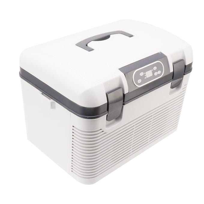 Réfrigérateur de voiture 12 24 volts Portable 19L Congélateur de voiture Mini réfrigérateur pour camping-car Camping Utilisation domestique Prise US black