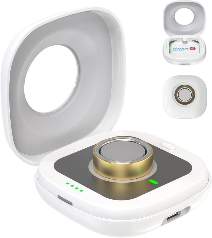 Draadloze oplader hoes - Oplaadbox voor ring - Ring opladen - 2000 mAh batterij