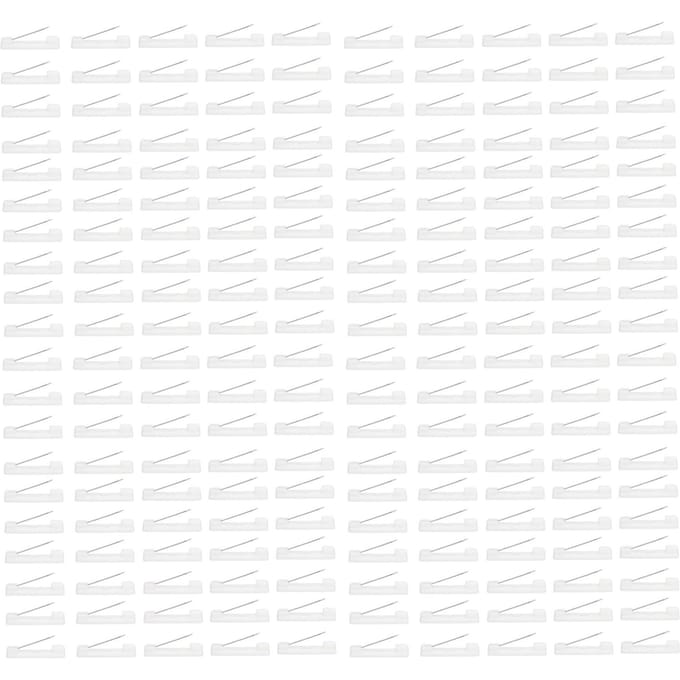 Lot de 200 épingles en plastique avec nom, quantité suffisante, faciles à utiliser, épingles de sécurité pratiques pour broche DIY white