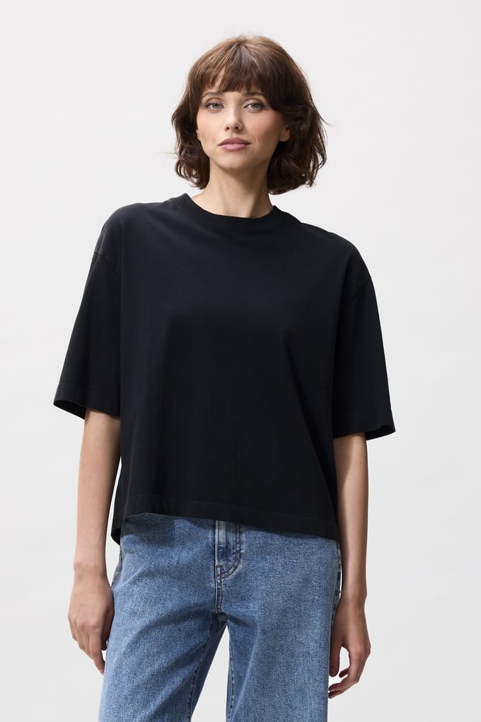 Catwalk Junkie dames O-hals shirt loose fit zwart
