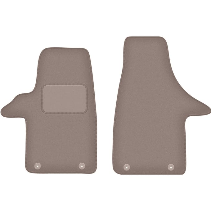 Beige frontmatten voor: Volkswagen Transporter T5 Multivan bestelwagen (2005-2015)