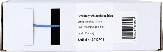 Krimpkous Blauw Ø 1.2 mm / Lengte 15 meter