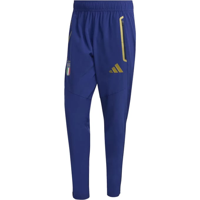 Adidas Italy Broeken Heren - Blauw - Maat M - Poly Woven