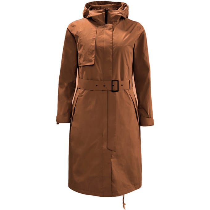 Jack Wolfskin Tech Lab dames bruine trenchcoat