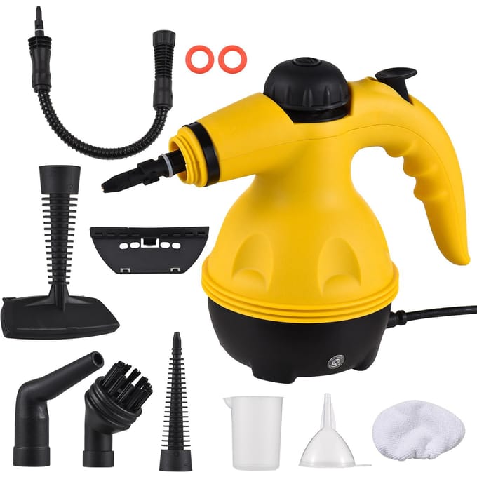 Handheld stoomreiniger 1200W Draagbare hoge temperatuur stoomreinigingsmachine met druk EU Plug