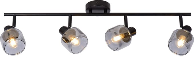 Lucide BJORN - Plafondspot (Plafondlamp) - 4xE14 - Zwart