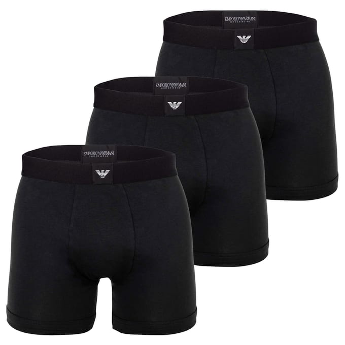 Emporio Armani Boxershorts ESSENTIAL LOGOLABEL Set van 3
