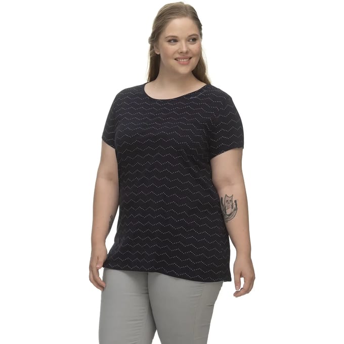 T-shirt dames Ragwear Mintt Zig Zag Plus