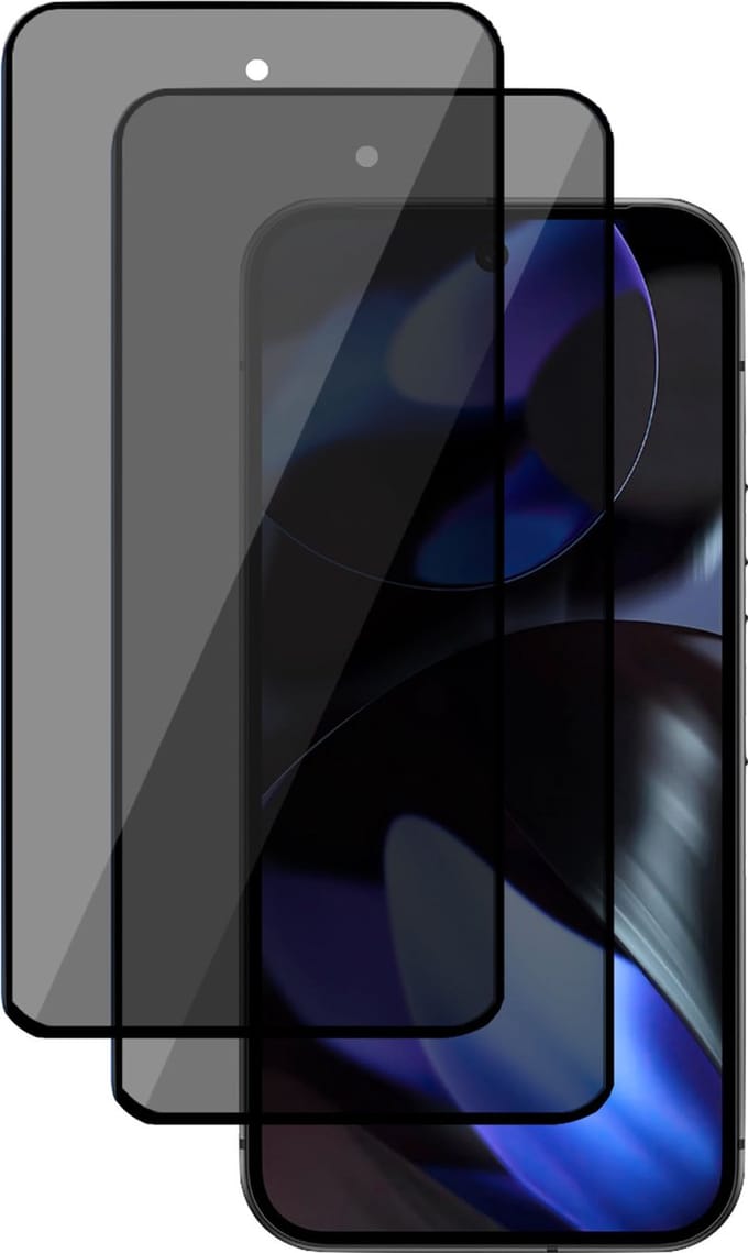 2x Privé Screenprotector geschikt voor Google Pixel 9 / 9 Pro Screenprotector - Privacy Beschermglas - Privacy Proteqt+