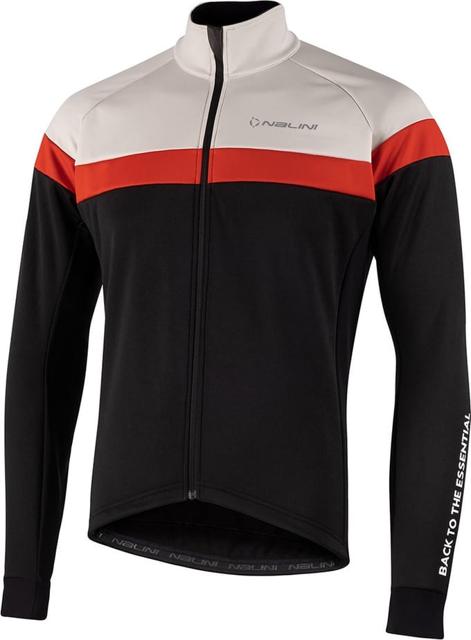 Nalini Fietsjack Heren Zwart Grijs - ROAD JKT BLACK GREY - L