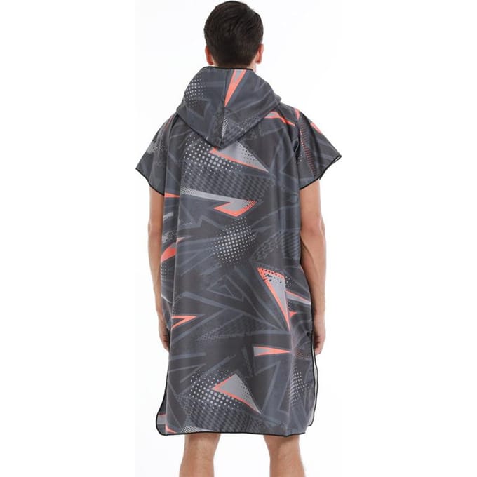 Poncho de Surf Serviette Microfibre Poncho de Surf à Capuche Robe de Bain pour se Changer Séchage Rapide Serviette de Plage Piscine avec Capuche Combinaison Néoprène 110X80cm