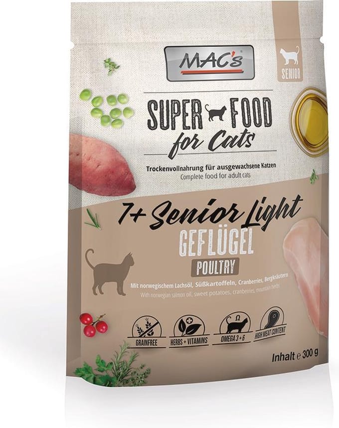 MAC's 7+ Senior Light Kattenvoer - 300 g