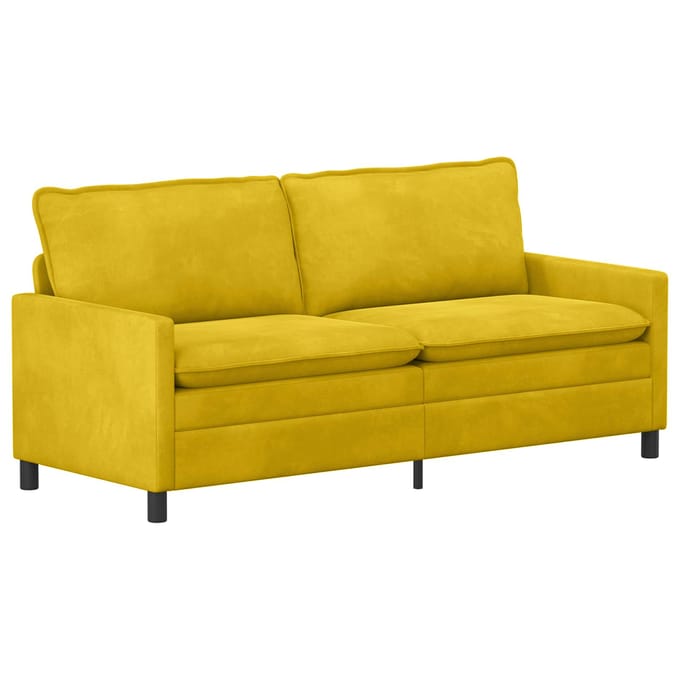 vidaXL - Bank - Geel - 196 - x - 81 - x - 87,5 - cm - Fluweel