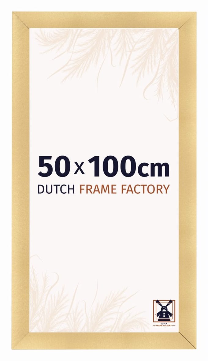 Fotolijst 50x100 cm - MDF - Goud Mat - Praag
