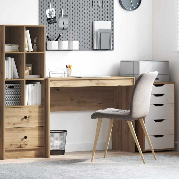 vidaXL - Bureau - Artisan - Eiken - 100 - x - 40 - x - 76 - cm