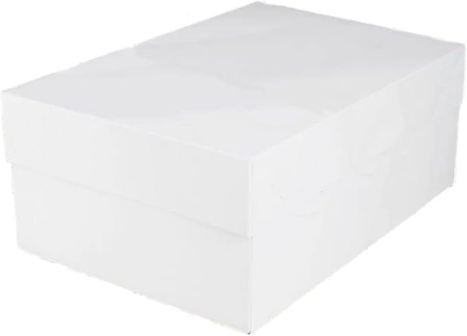 Witte Taartdoos - Gebaksdoos Verpakking - Taarten Vervoeren - Stevig Karton - 40x30x15 cm - Wit