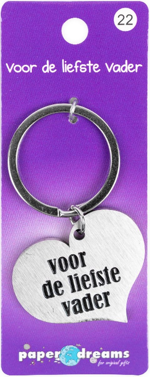 Hart sleutelhanger - Voor de liefste vader