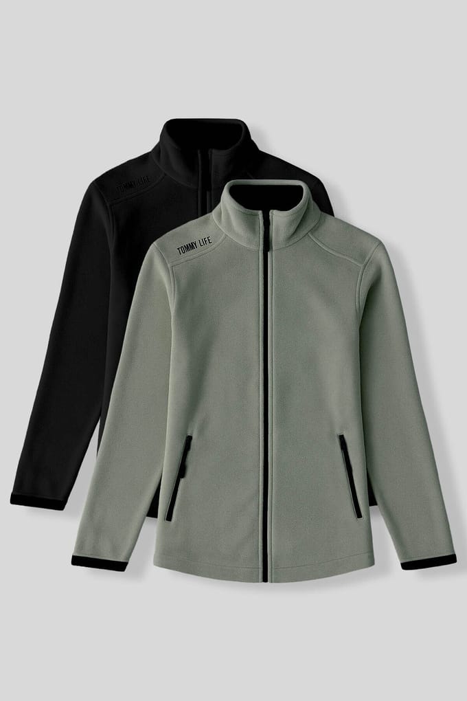 Dames Pluche Zip Sweatshirt