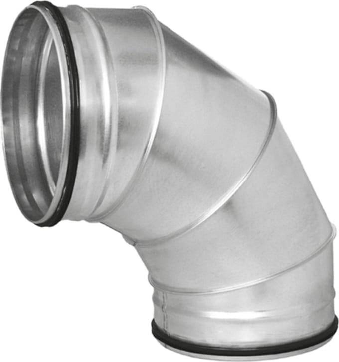 Econox Ronde spiro bocht 90Â° Ã˜ 355mm voor spirobuis