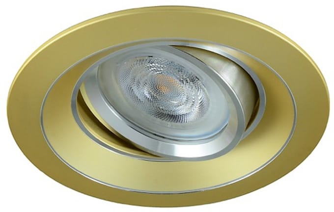 LED inbouwspot Andre -Rond Goud -Warm Wit -Dimbaar -3W -Philips LED