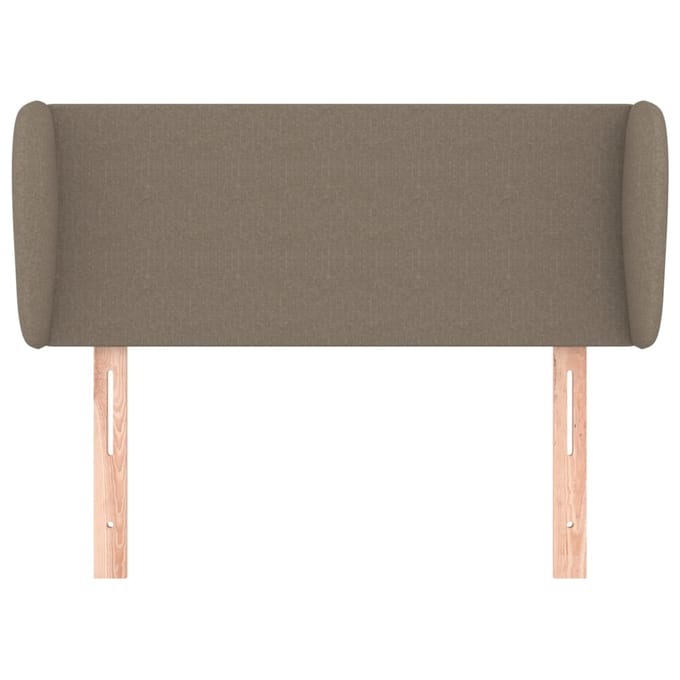 vidaXL - Hoofdbord - met - randen - 103x23x78/88 - cm - stof - taupe