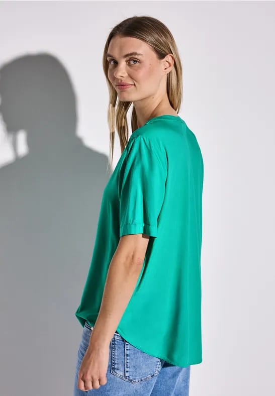 Blouse in effen kleur