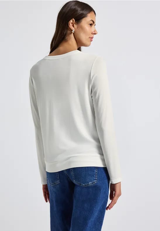 Shirt met V-hals