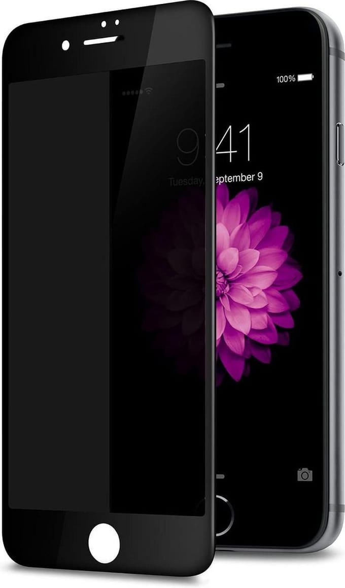 Privacy Screen Protector Geschikt voor: Apple iPhone SE 2020 / SE 2022 / iPhone 8 7 Anti Spy 9H Tempered Glass [Full Coverage]