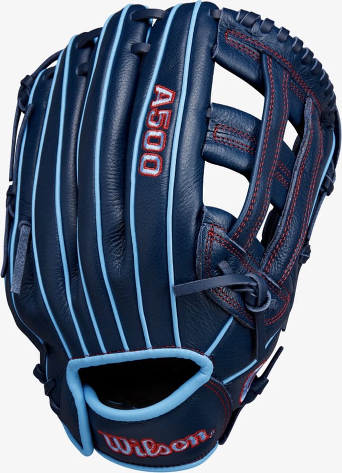Wilson - MLB - Honkbalhandschoen - Jeugd - Quick Fit - A500 - 12 inch 2025 - RHT - Blauw