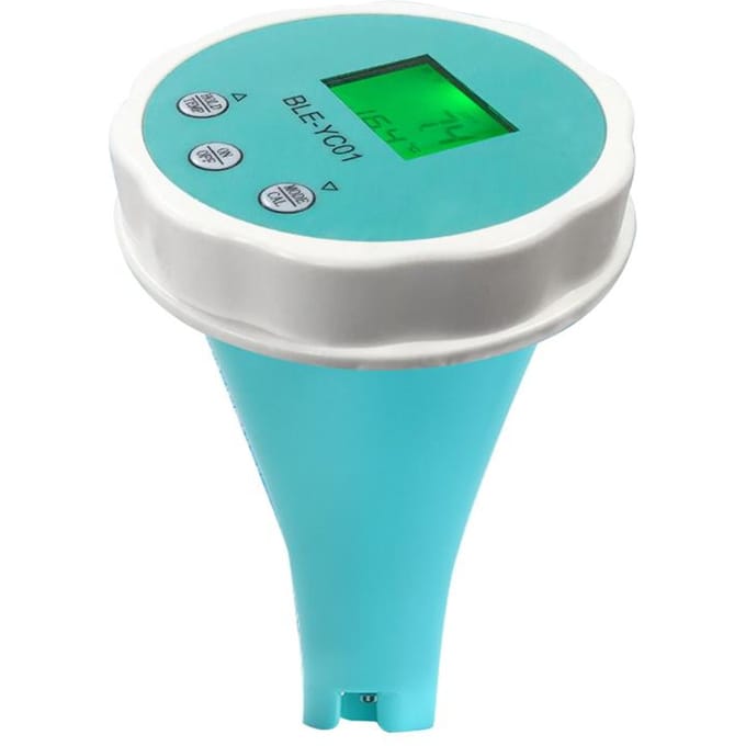 Draagbare waterkwaliteitsdetector 6 in 1 PH EC Totaal opgeloste vaste stoffen ORP Temperatuur Chloor blauw
