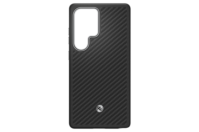 Samsung Spigen Enzo Protective Cover for Galaxy S25 Ultra - Black Silver