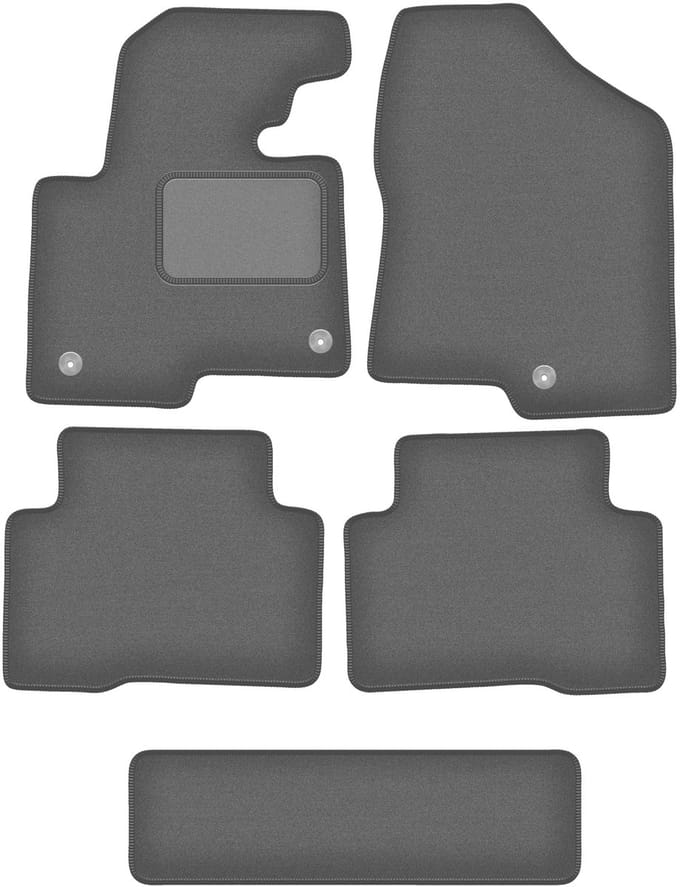 Grafiet automatten voor: Hyundai SantaFe III 7-zits (2012-)