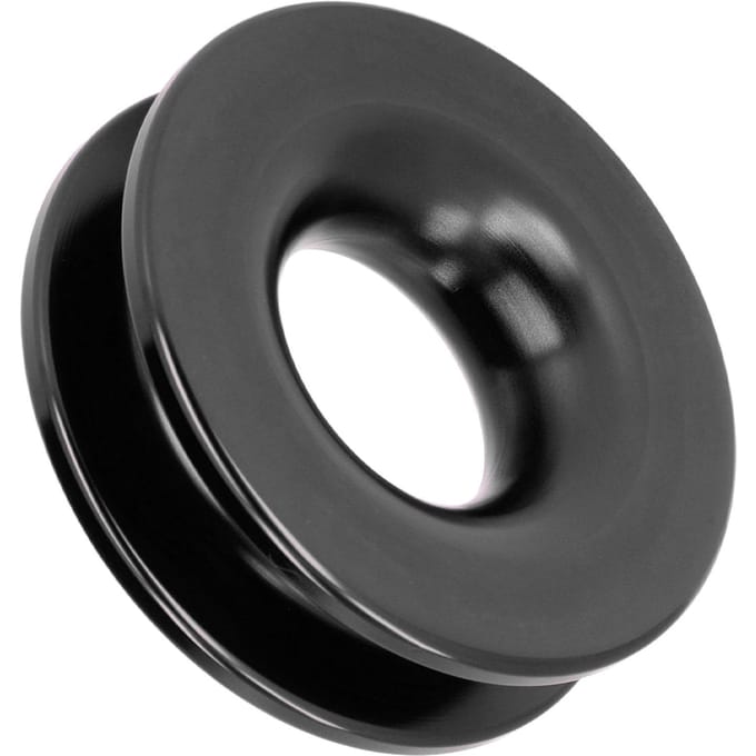 Herstelring Lier Snatch Katrol Aluminiumlegering voor ATV UTV Vrachtwagen Marine Boot Schakels Zwart zwart