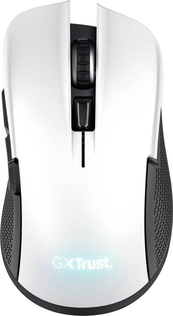 Trust GXT 923W Ybar - Gaming Muis - Draadloos - 7200 DPI - RGB Verlichting - Wit