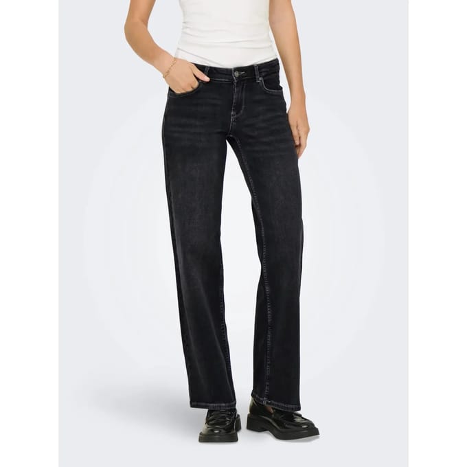 Wide leg jeans van katoenmix model 'JUDY'