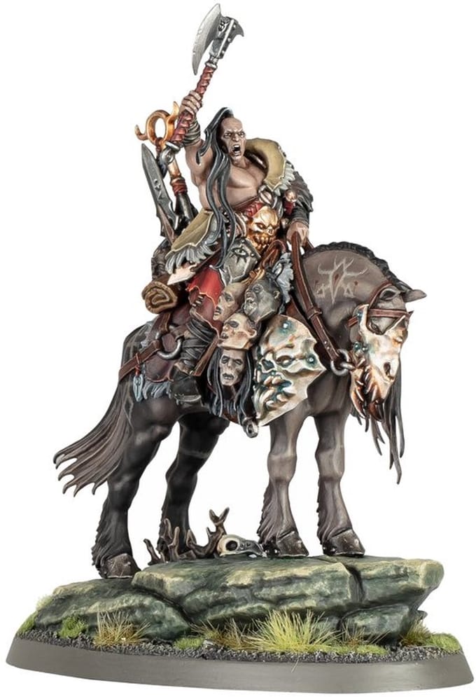 Figurine Games Workshop Warhammer AoS - Slave to Darkness Darkoath Chieftain on Warsteed
